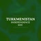 Illustrative image of turkmenistan independence day text against green background, copy space