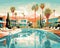 This illustrative tribute to Palm is from the mid-century desert OasisPalm Springs.