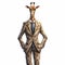Illustrator Business Men Giraffe In Suit: Photorealistic Surrealism Art