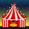 Illustrator of circus to night have fun