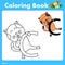 Illustrator of color book with cat animal