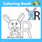 Illustrator of color book with rabbit animal
