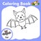 Illustrator of coloring book Bat