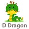 Illustrator of D Dragon animal