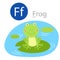 Illustrator of F for frog animal