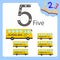 Illustrator of five number bus