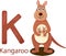 Illustrator of K with kangaroo