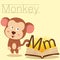 Illustrator of M for Monkey vocabulary