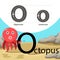 Illustrator of octopus with o font