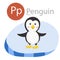 Illustrator of P for penguin animal