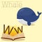 Illustrator of W for Whale vocabulary