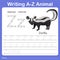 Illustrator of writing a - z animal z zorilla