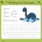 Illustrator of writing a-z dinosaur E