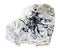 ilmenite (manaccanite) in raw rock on white