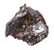 ilmenorutile (black Niobian Rutile) rock isolated