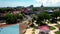 Iloilo City, Philippines -Aerial of Jaro Metropolitan Cathedral, and its famous belfry. Also known as National