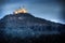 Iluminated Castle Hohenzollern in the wintertime