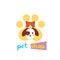 Ilustation vector logo of pet shop