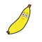 Ilustration cute cartoon of banana have a smile face