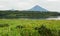 Ilyinsky stratovolcano near Kurile Lake.