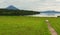 Ilyinsky stratovolcano near Kurile Lake.