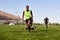 Im winning this game for the team. Full length shot of a diverse group of sportsmen playing a game of rugby during the