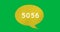 Image of 5056 notifications on green background