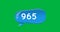 Image of 965 notifications on green background