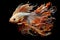 Image of abstract fantasy of betta fish, Pet, Animals, Illustration, Generative AI