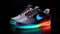 image of air force one shoe with extremely beautiful color generative AI