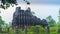 Image of Ambreshwar Shiv Temple In Heavy Rain, Full shot, Historic 11th-century Hindu temple