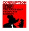 Image of the anti-corruption slogan stop corruption