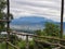 Image of beautiful green landscape from peak Bukit Merah Karambunai,Sabah.