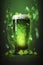 image, beer with shamrock on st patrick\\\'s day, generative ai