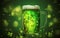 image, beer with shamrock on st patrick\\\'s day, generative ai