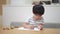 Image of a boy drawing