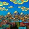 image of breathtaking cityscape inspired by Ottoman art which features a colorful array of buildings and domes
