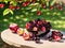 image of a bunch of cherries blackberries and appl