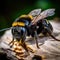 Image of carpenter bee on natural background. Insect