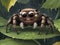 image of cartoon Jumping spider smiling like human mouth feature.