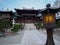 Image of the Chi Lin Nunnery in Hong Kong a large budhist complex, rebuilt in the 90s