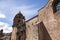 Image of church in Cusco city. Colonial, catholic church. Big building.