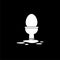 An image of a Clogged Toilet isolated on black background