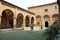 Image of cloisters in the inner courtyard of Santo Stefano church in Bologna, Italy