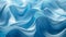 The image is a close-up of a blue and white fabric. The fabric is in waves,
