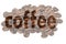 Image of coffee beans and highlighted text Coffee