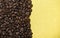 Image of coffee gold background