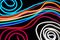 Image of colorful wavy neon lines
