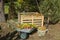 Image of compost bin in the garden