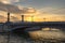 Image of a Concord bridge during the sunset in Matanzas, Cuba